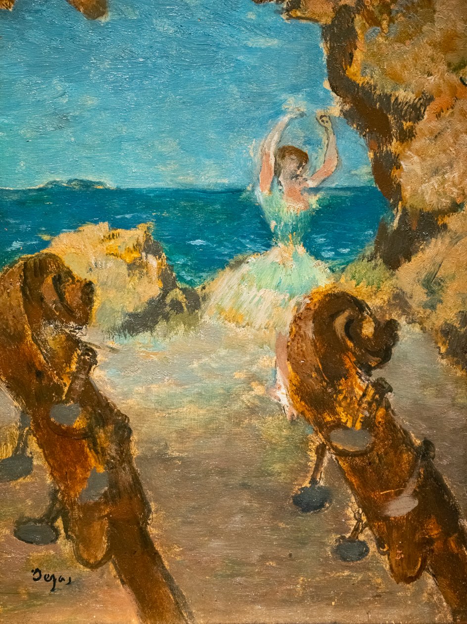 Dansare. Balett scen. 1891. Olja på duk. av Edgar Degas