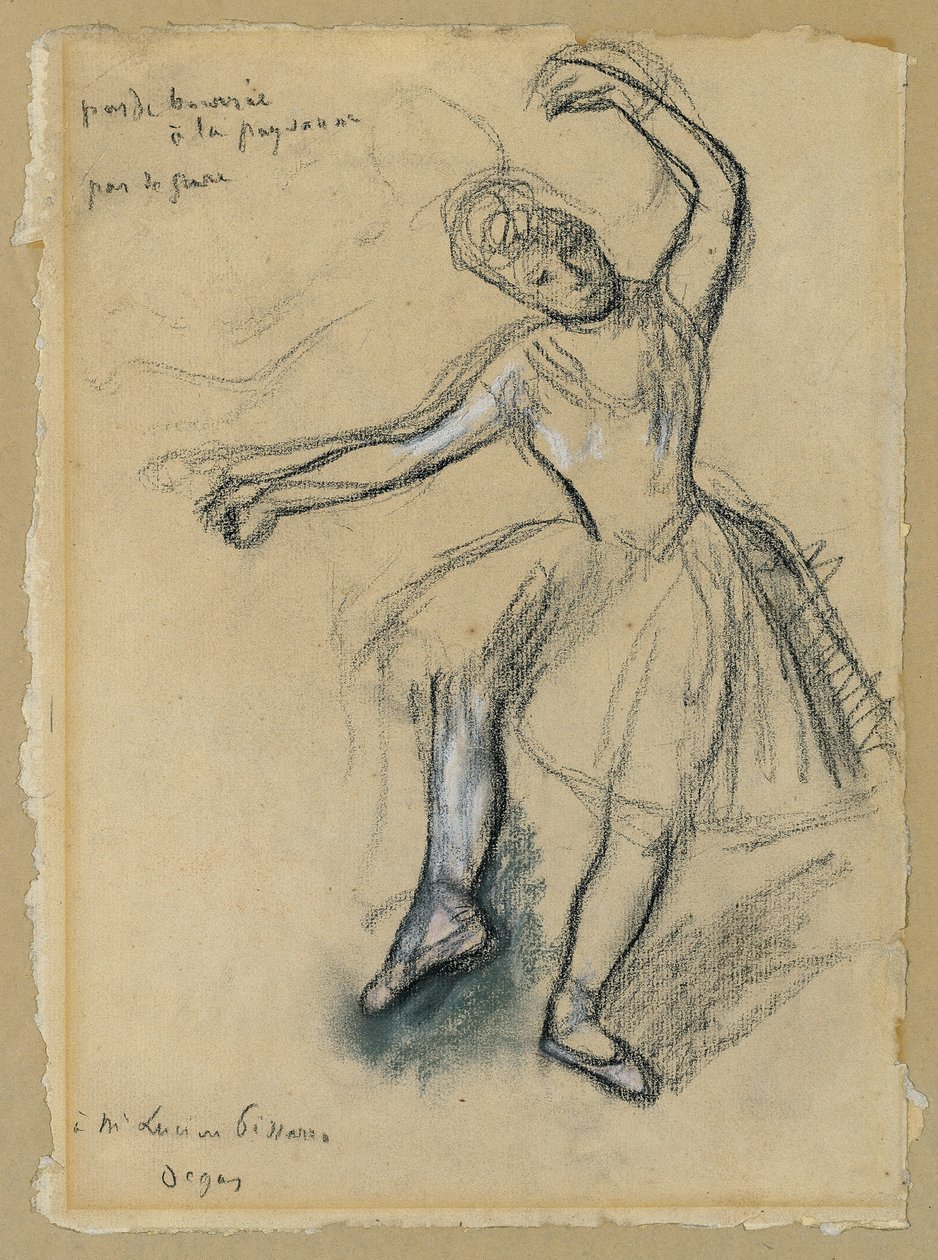 att dansa; Dansare, 1880-tal av Edgar Degas