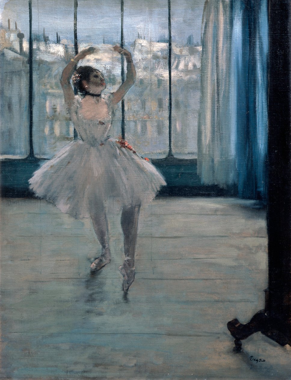 Dansare hos fotografen, 1875 av Edgar Degas
