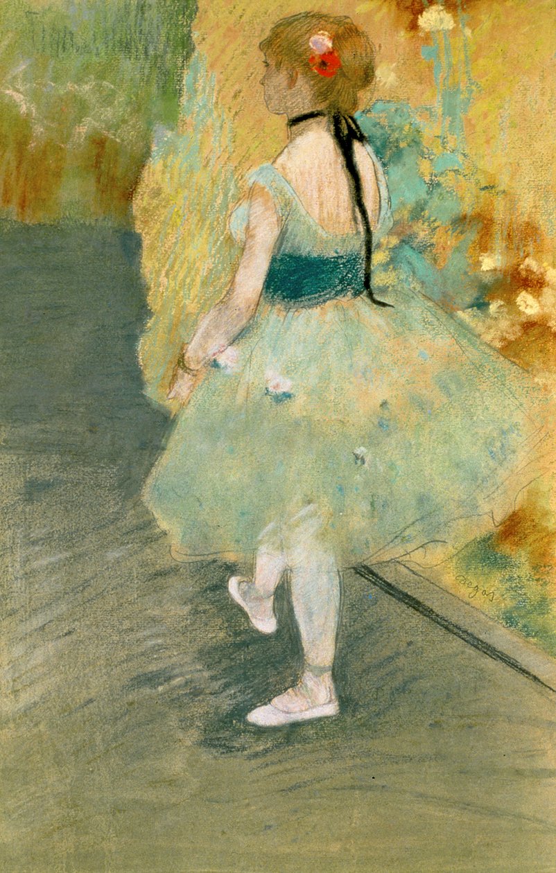 Dansare i grönt, ca 1878 av Edgar Degas