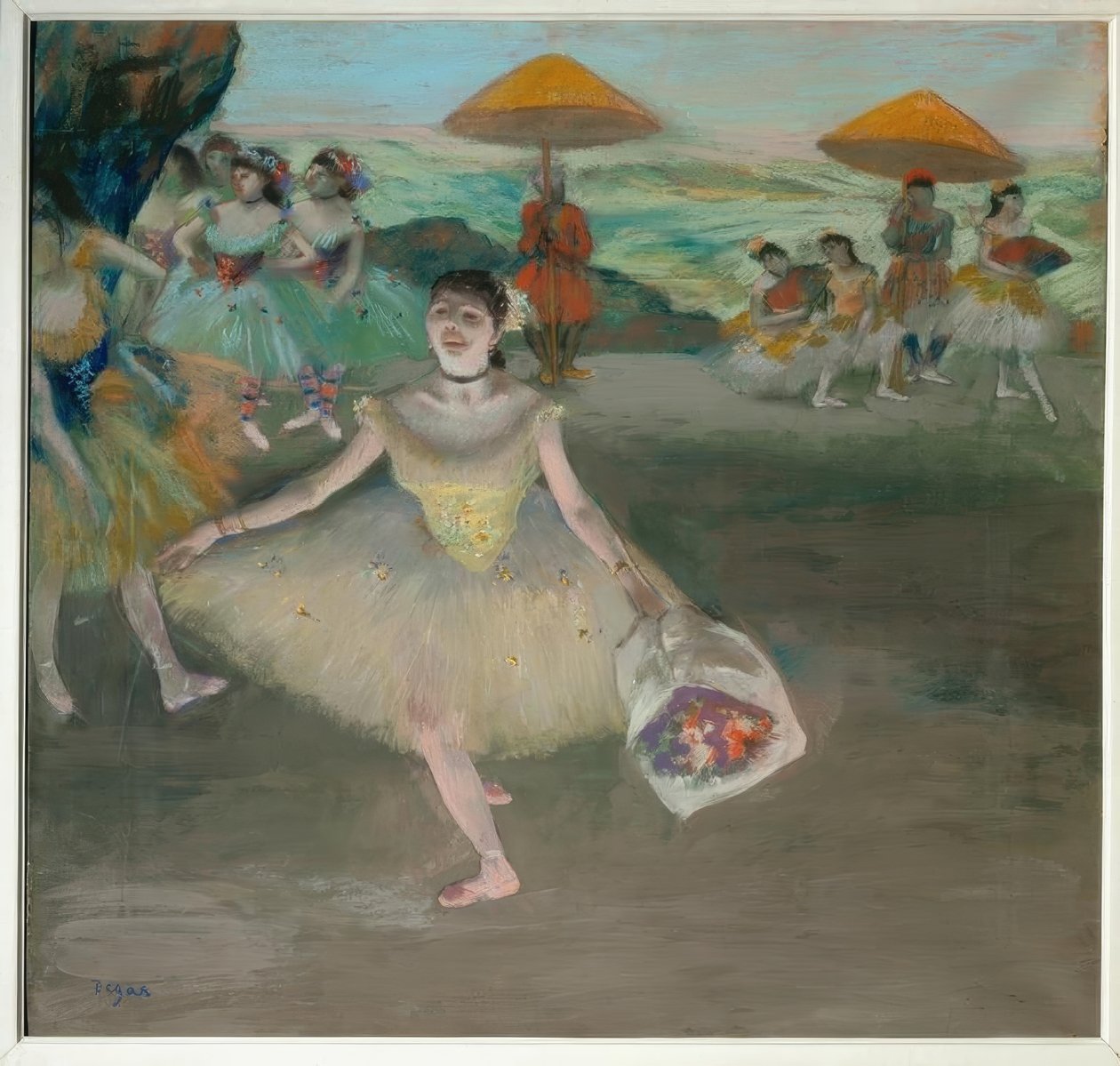 Dansare på scen av Edgar Degas