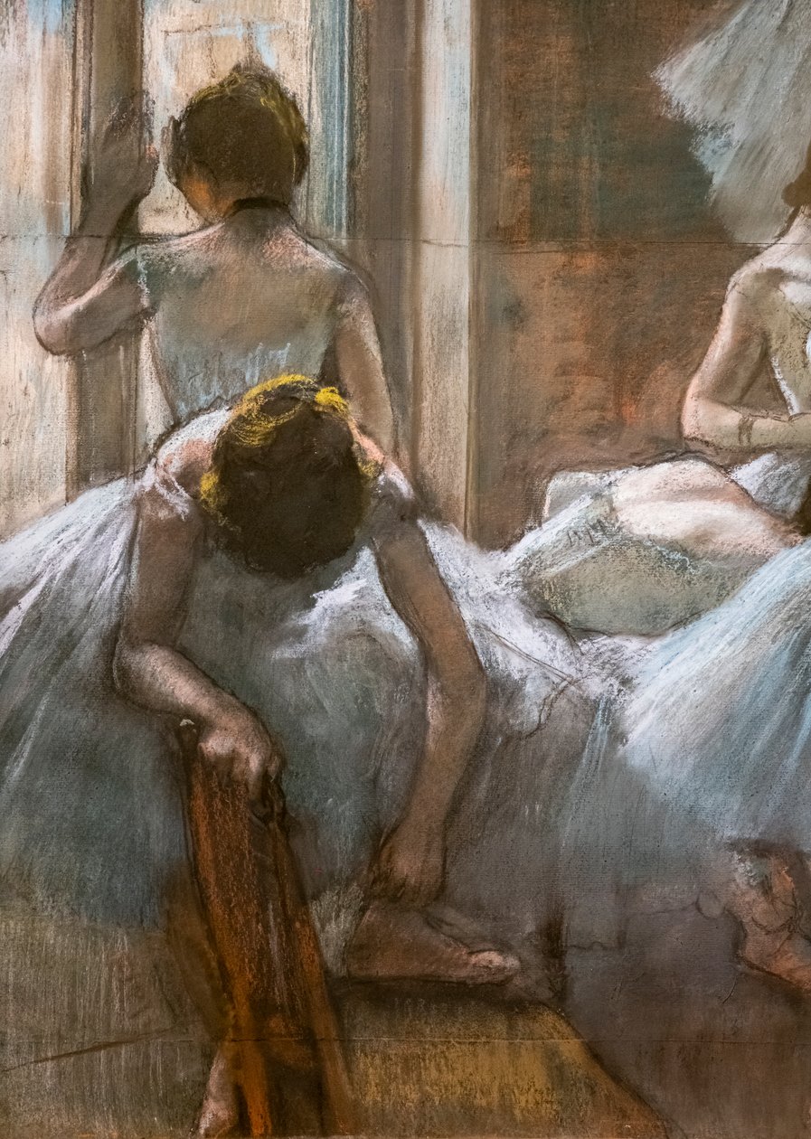 Dansare (detalj). 1884-1885. Pastell på papper. av Edgar Degas