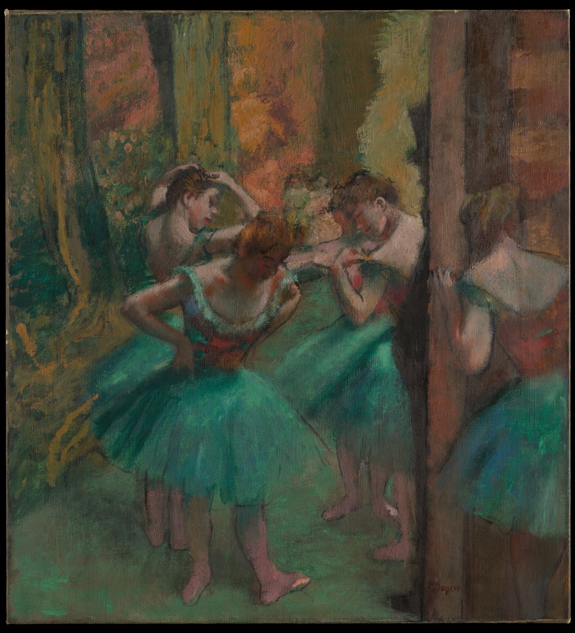 Dansare, rosa och grönt av Edgar Degas