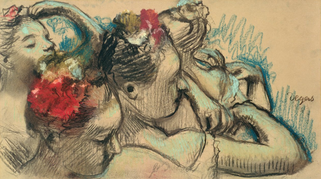 Dansare, ca 1896-8 (pastell på papper) av Edgar Degas