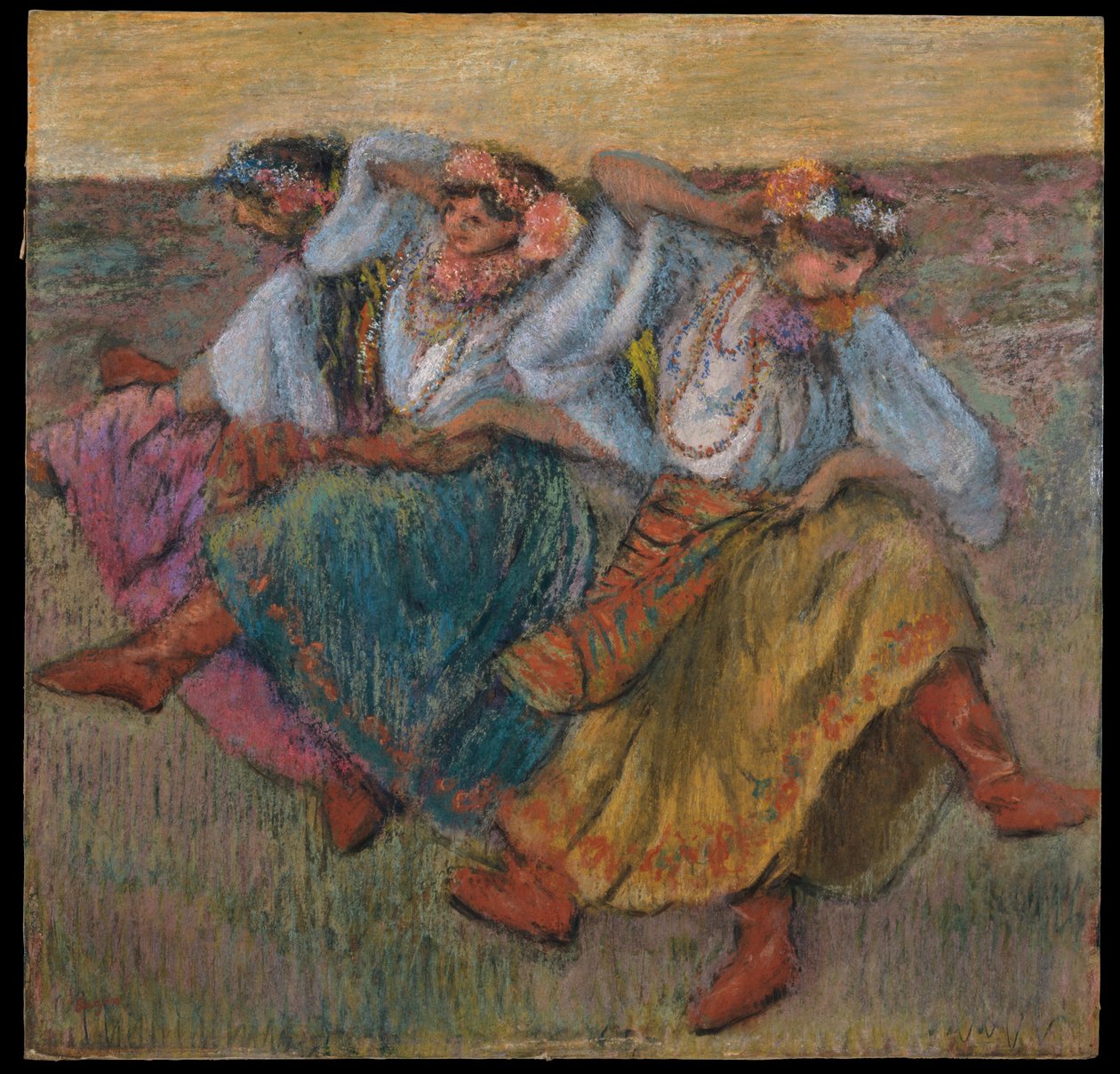 Dansare i ukrainska dräkter av Edgar Degas