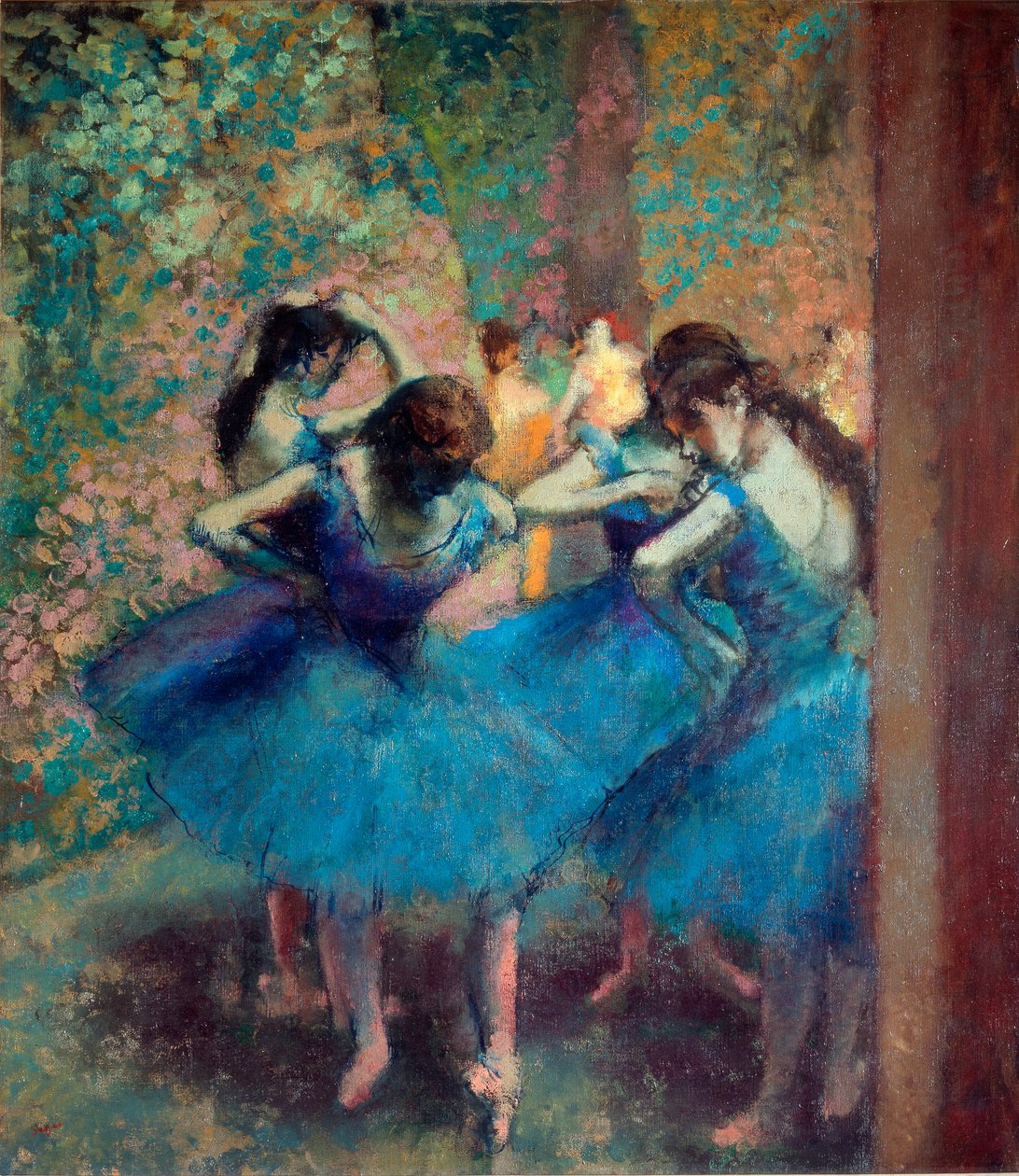 Dansare i blått, ca 1890 (olja på duk) av Edgar Degas