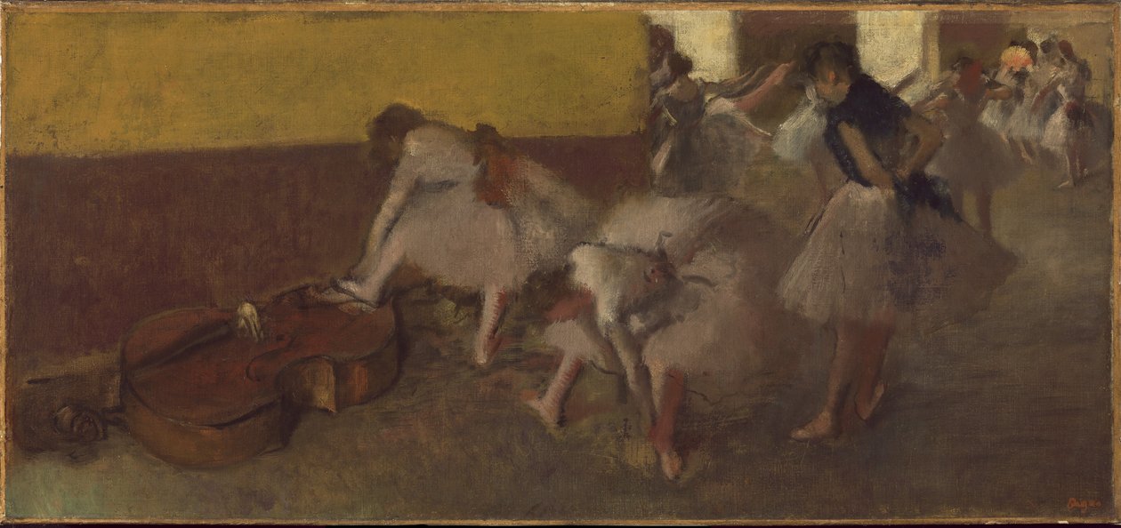 Dansare i det gröna rummet, ca 1879 av Edgar Degas