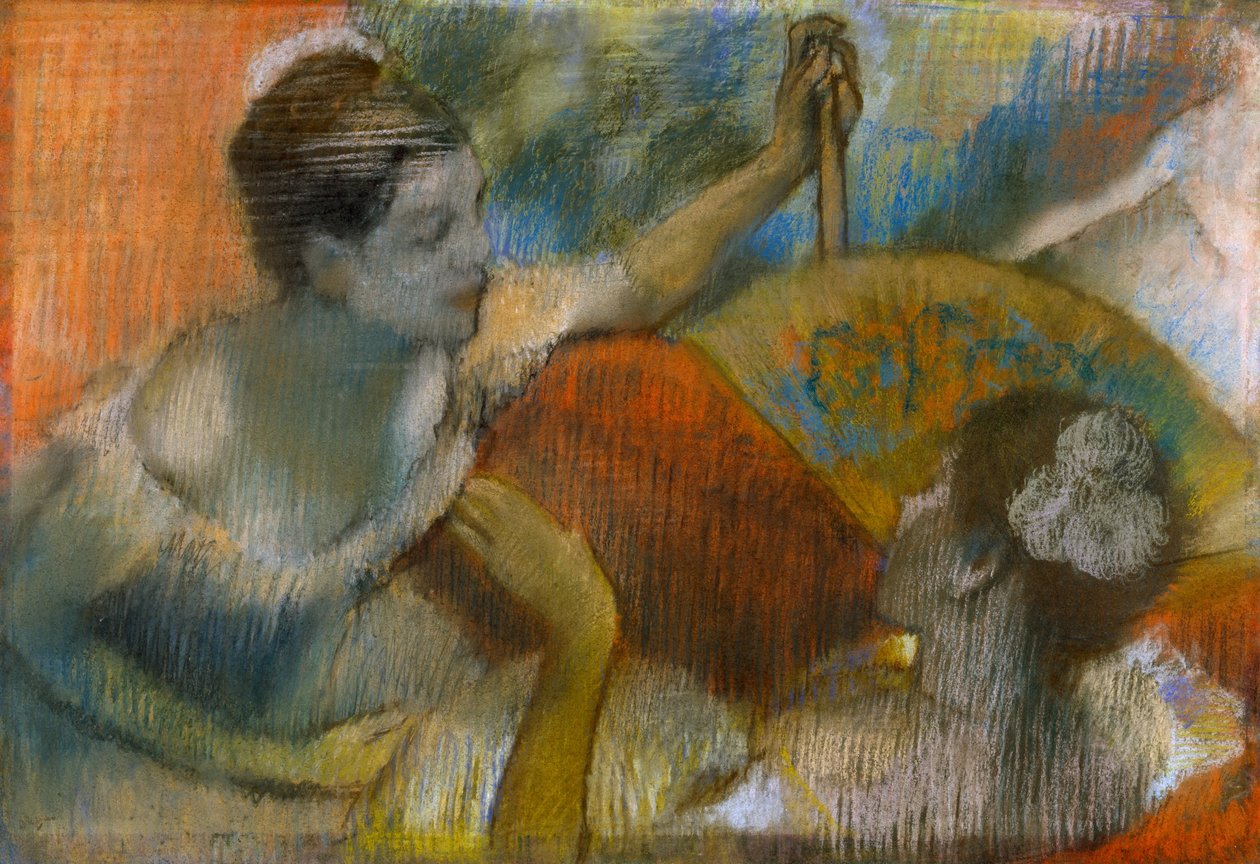 Fan Dancer, ca 1883-86 (pastell på papper) av Edgar Degas