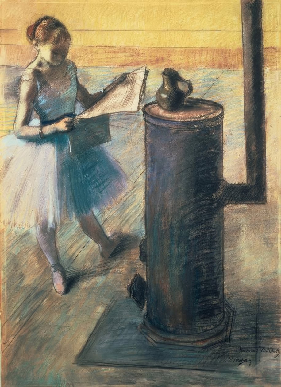 Dansare vilar av Edgar Degas