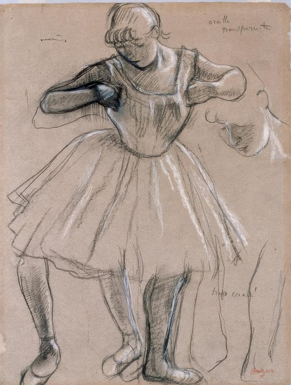 Stående dansare av Edgar Degas
