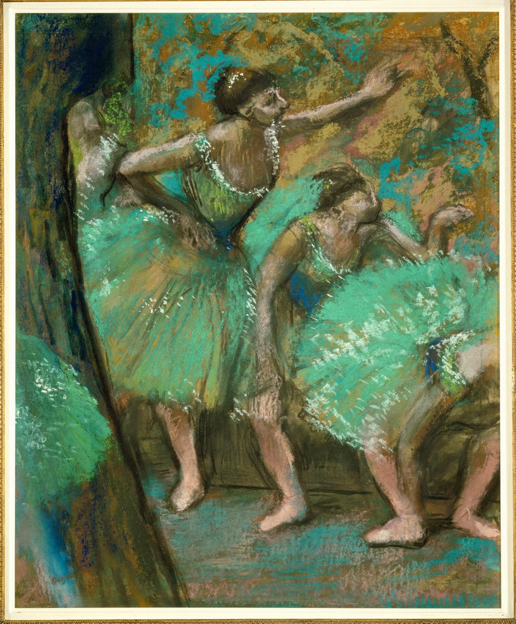 Dancers (pastell på papper) av Edgar Degas