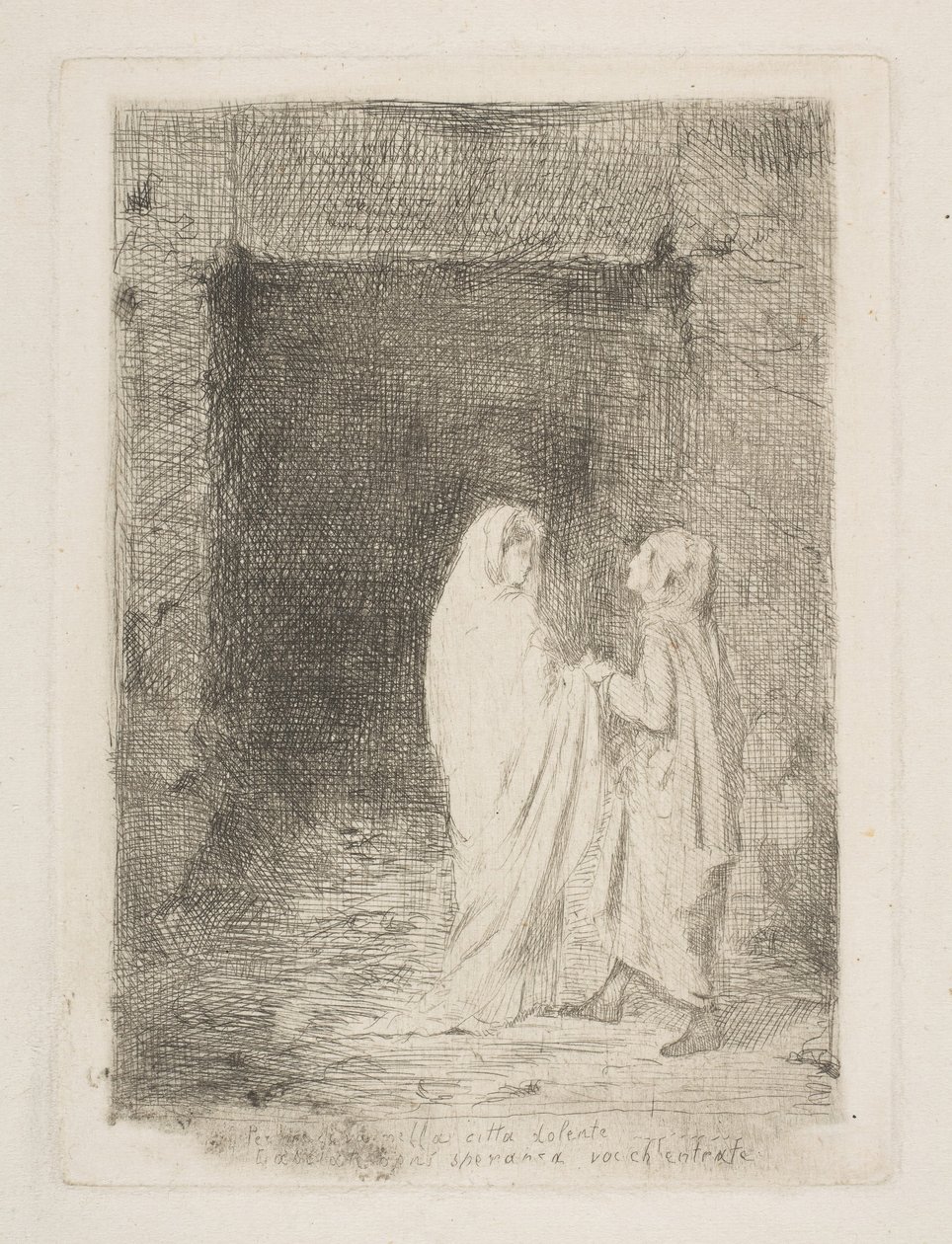 Dante och Vergilius, 1857. av Edgar Degas