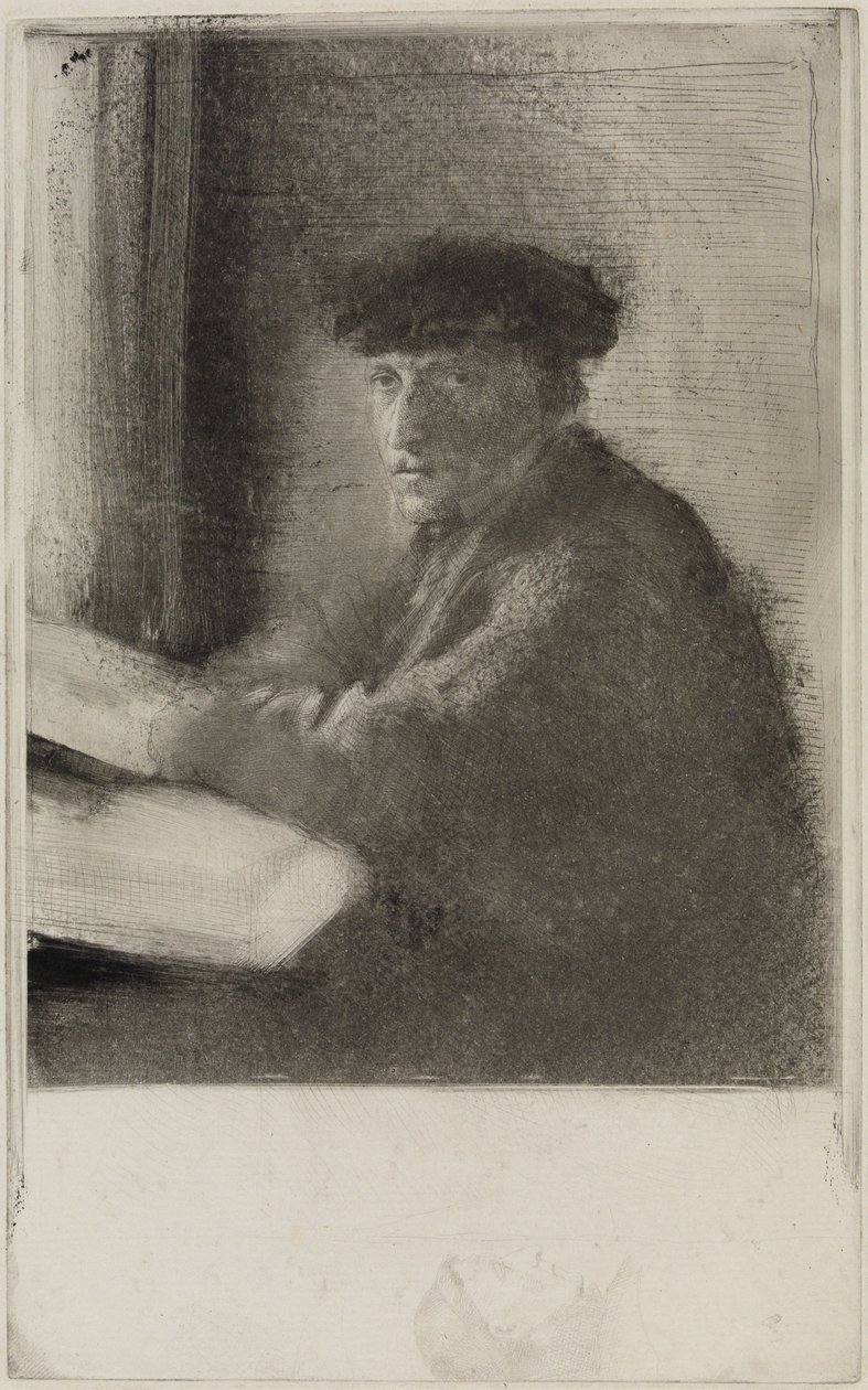 Stecharen Joseph Tourny, i halvfigur av Edgar Degas
