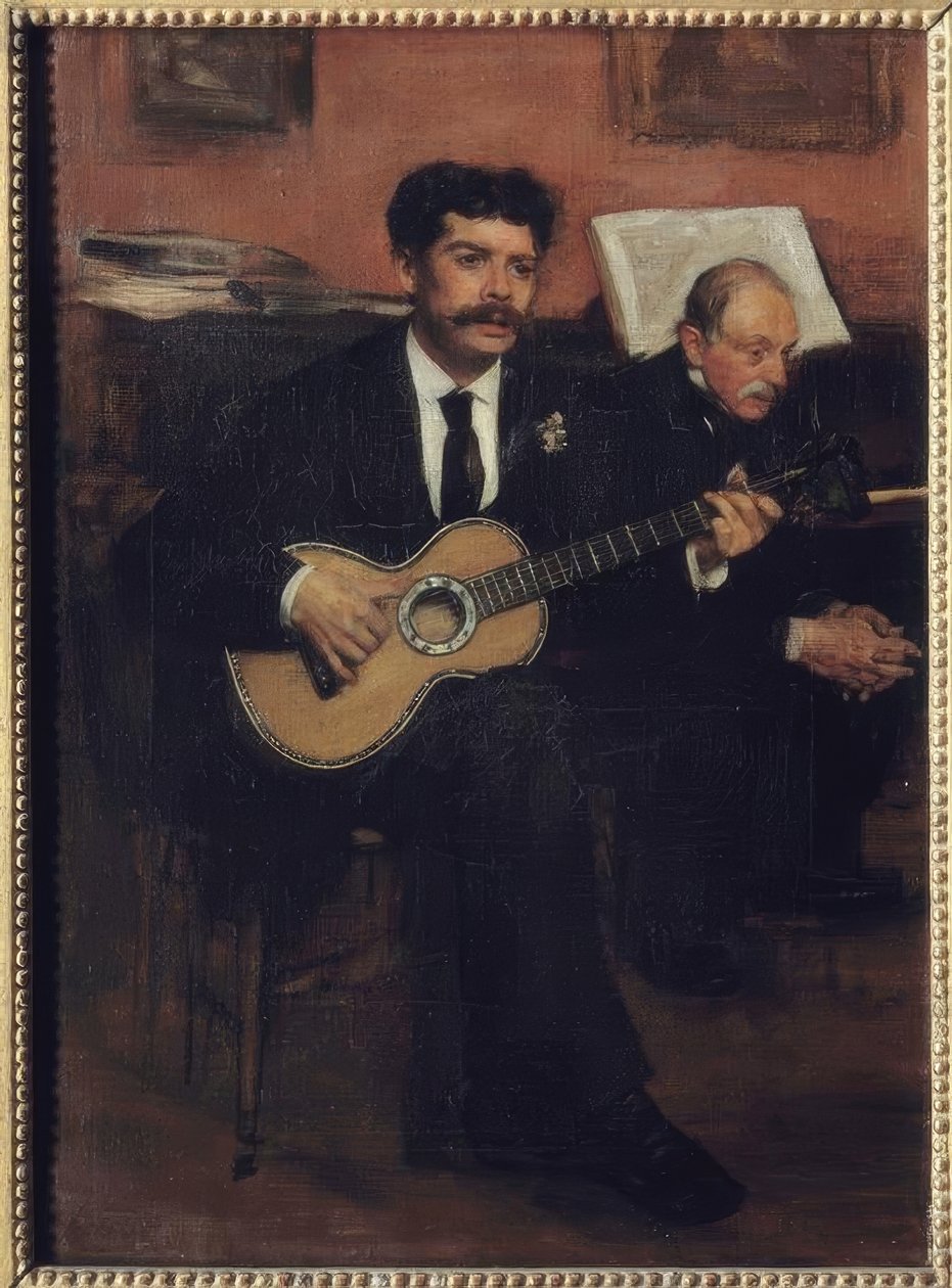Den spanska tenoren Lorenzo Pagans (1838-1883) och fadern av Edgar Degas