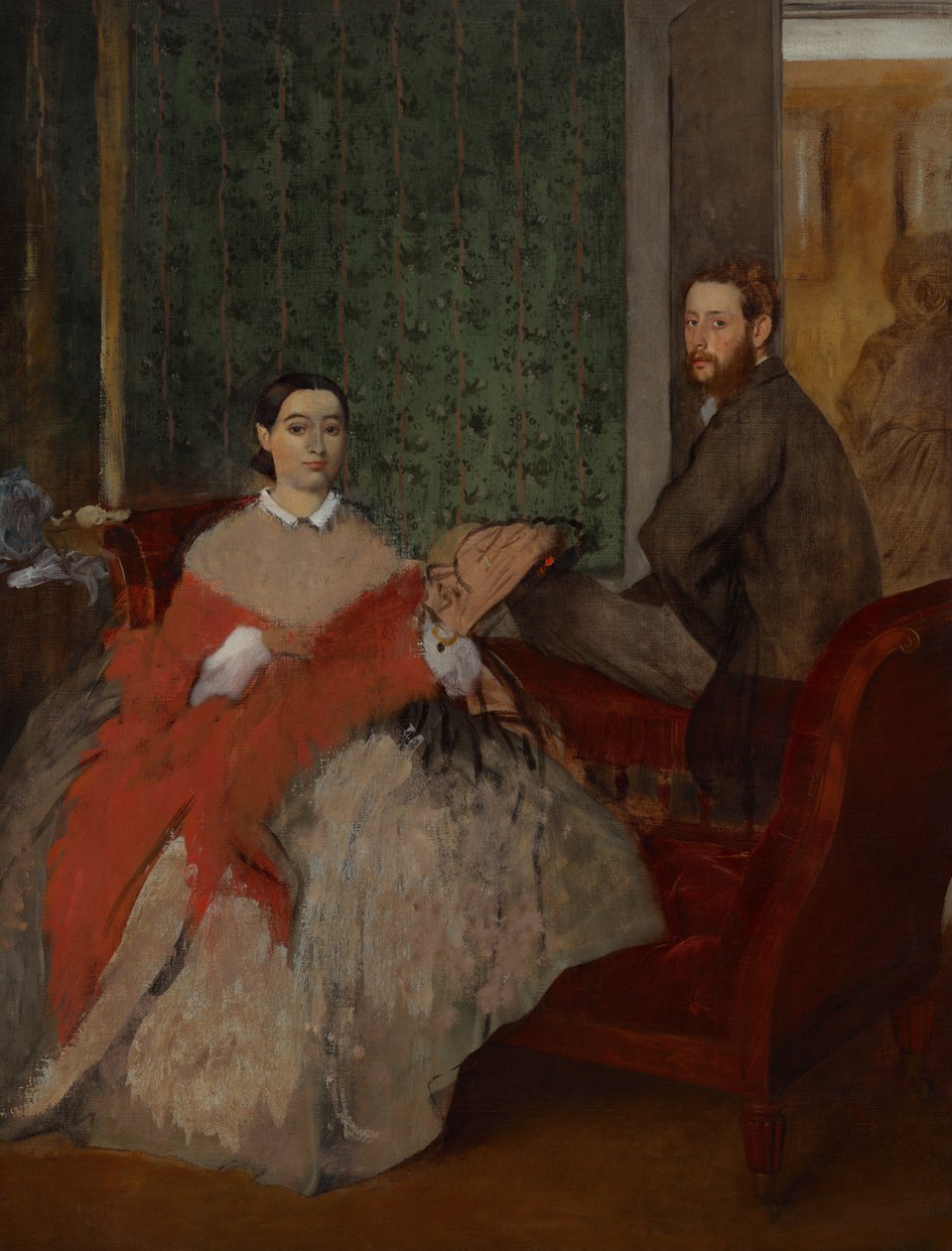 Edmondo och Thérèse Morbilli av Edgar Degas