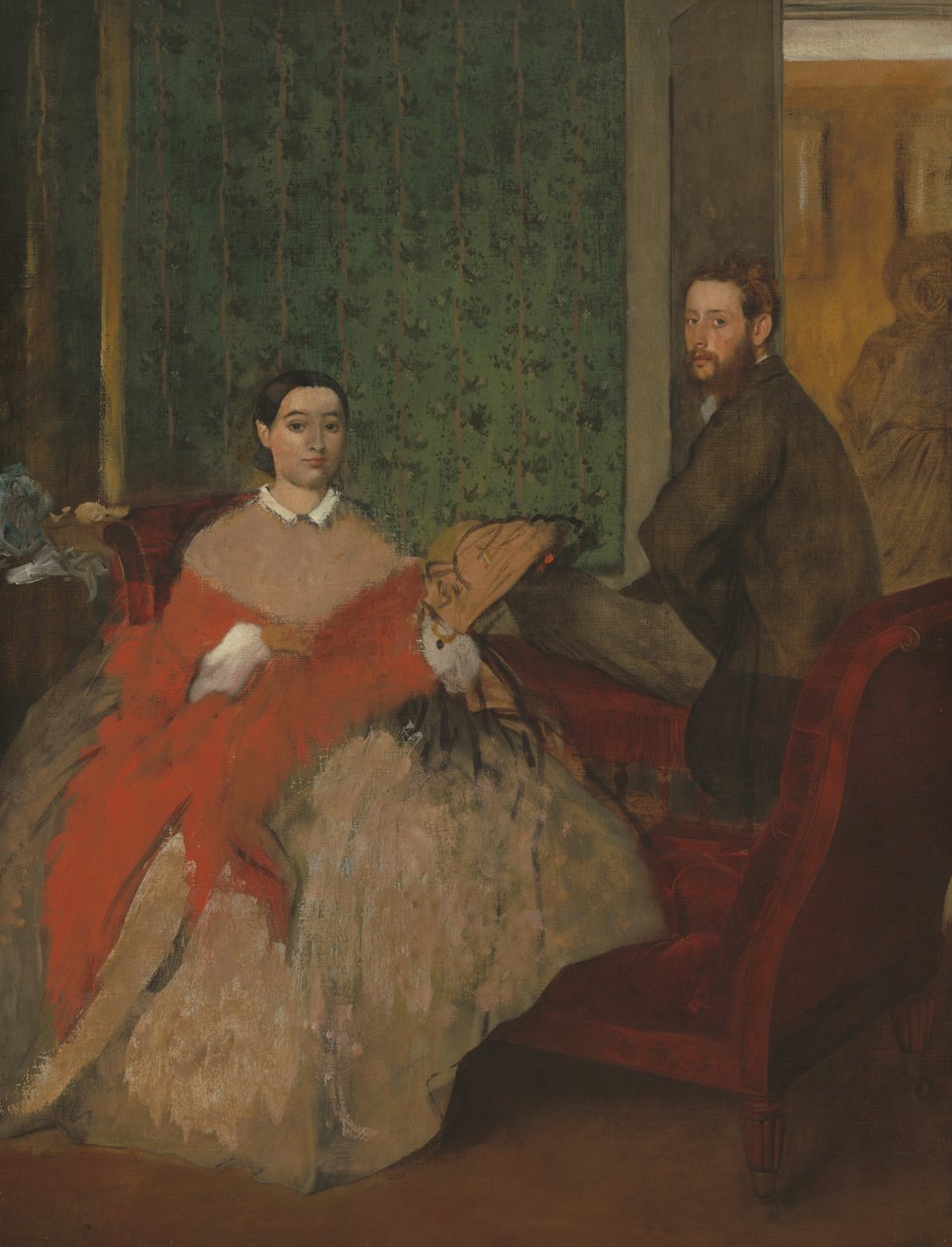 Edmondo och Therese Morbilli av Edgar Degas