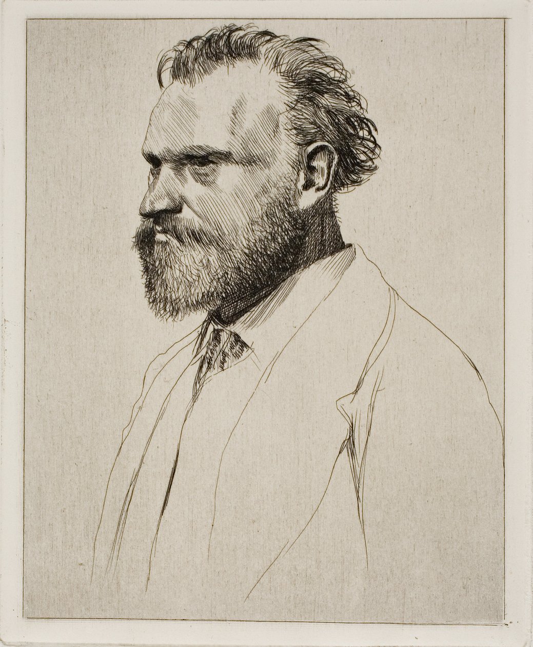 Edouard Manet, porträtt i bystlängd av Edgar Degas