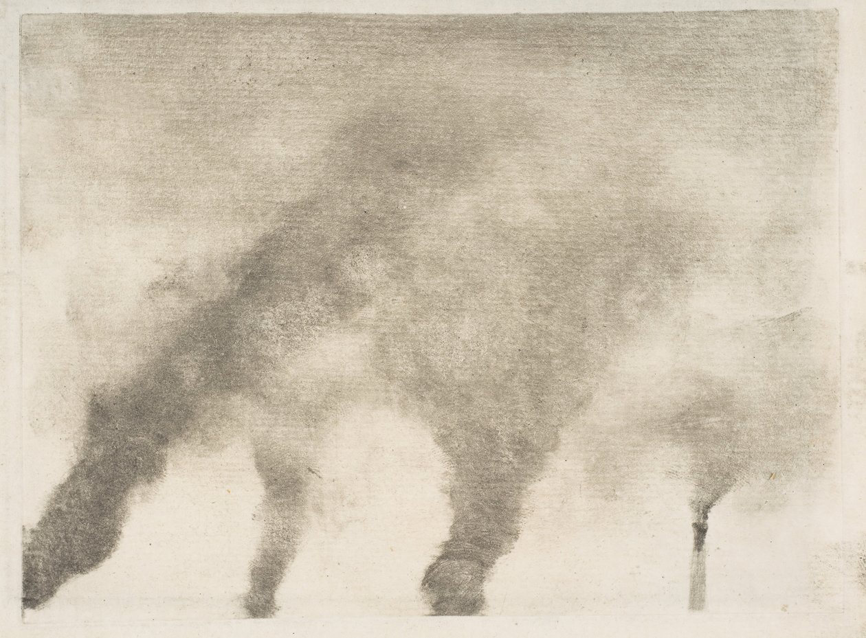 Fabriksrök, 1877-79. av Edgar Degas