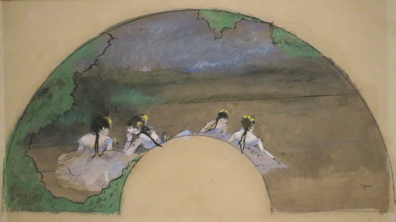 "Fan - Dancers on the Stage" av Edgar Degas, Norton Simon Museum av Edgar Degas