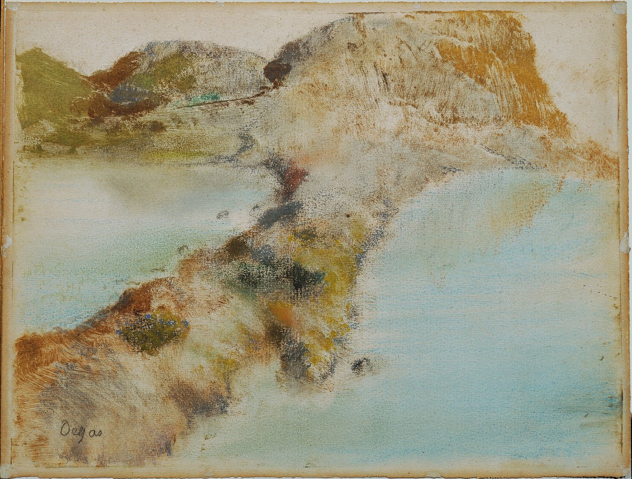Klippiga kusten av Edgar Degas