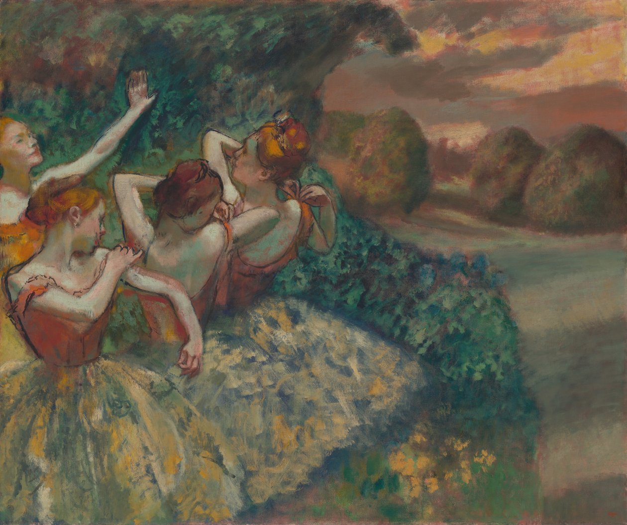 Fyra dansare av Edgar Degas