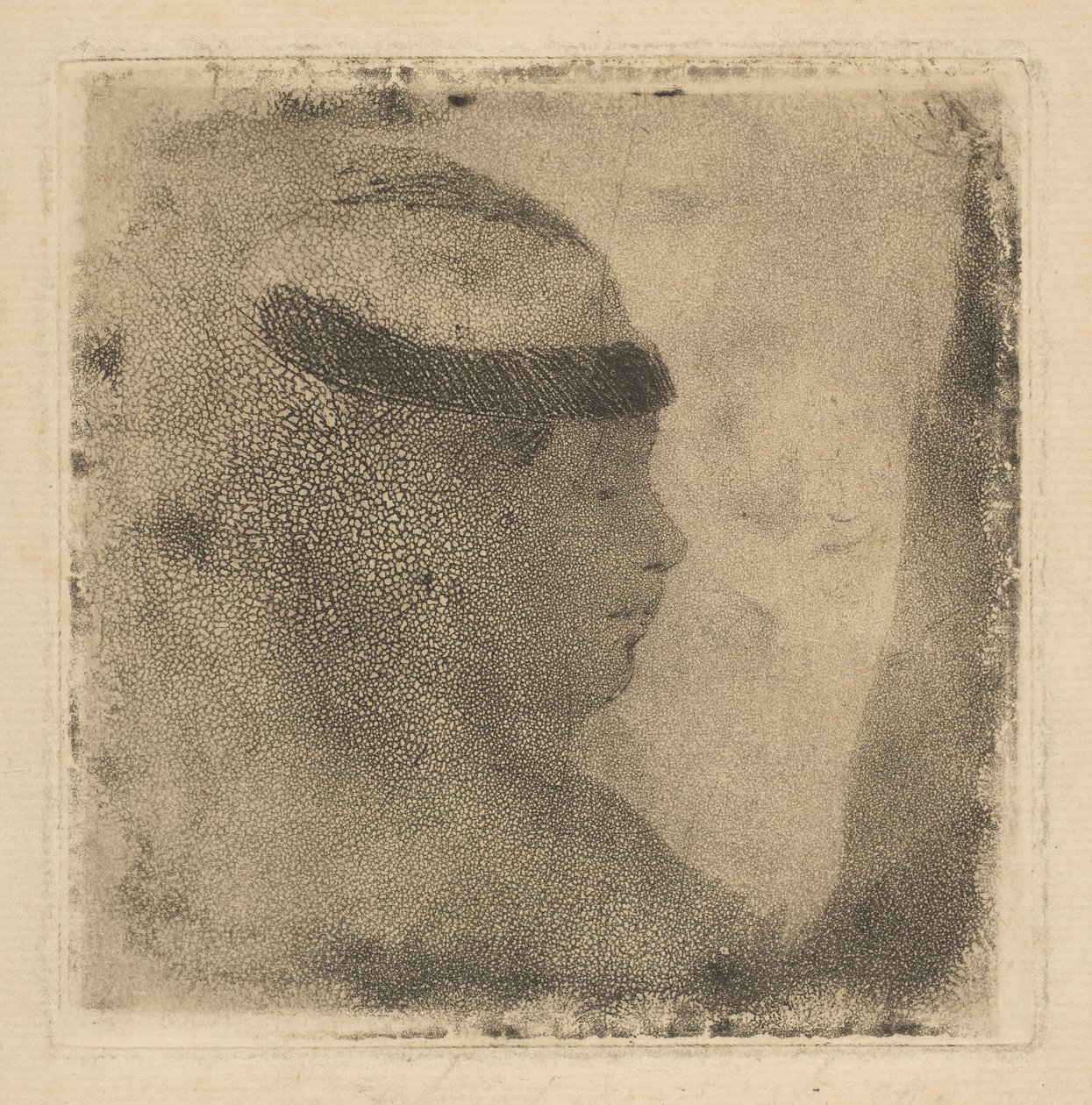 Chef för en kvinna i profil, 1879-80. av Edgar Degas