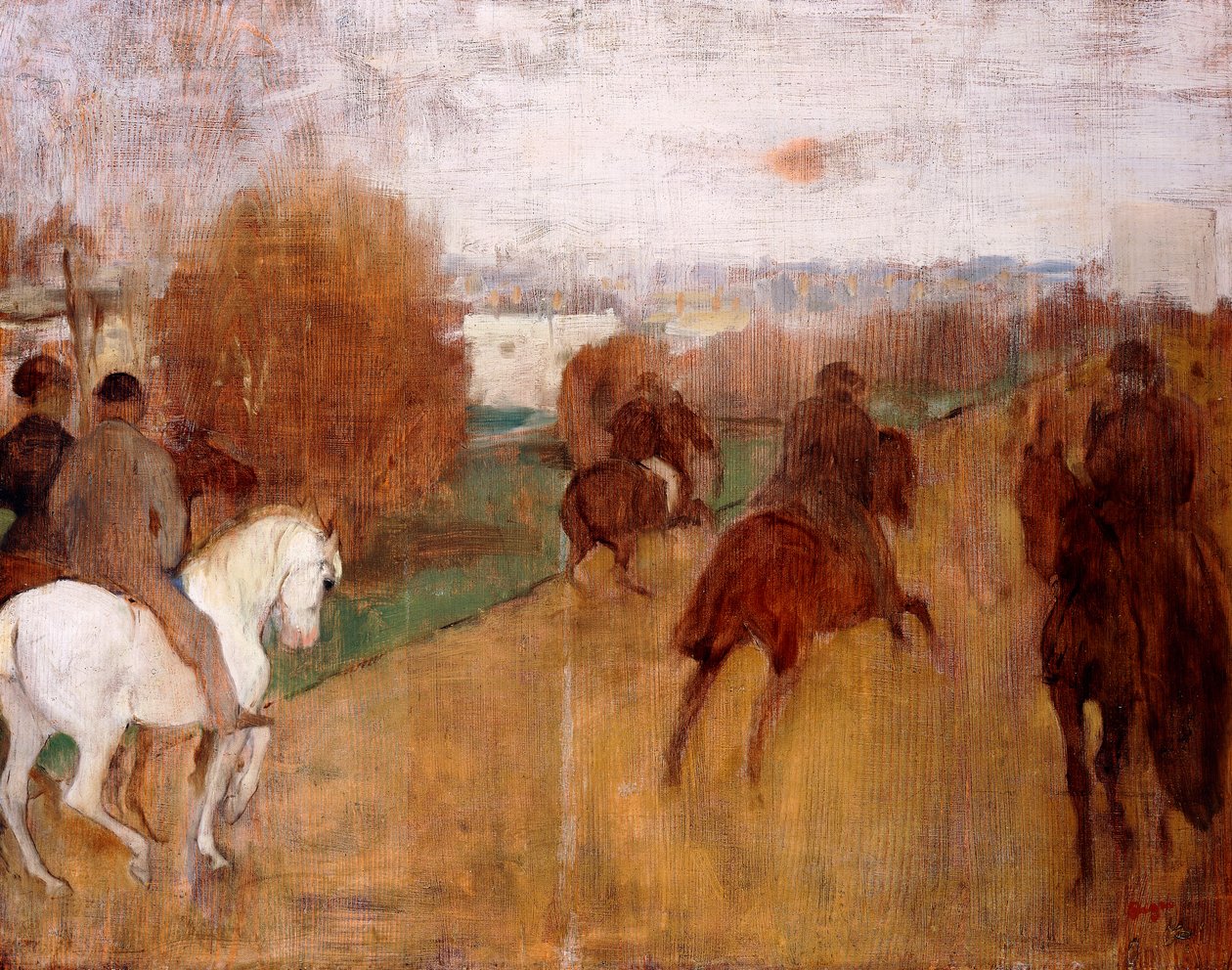 Ryttare på en väg, 1864-68 av Edgar Degas