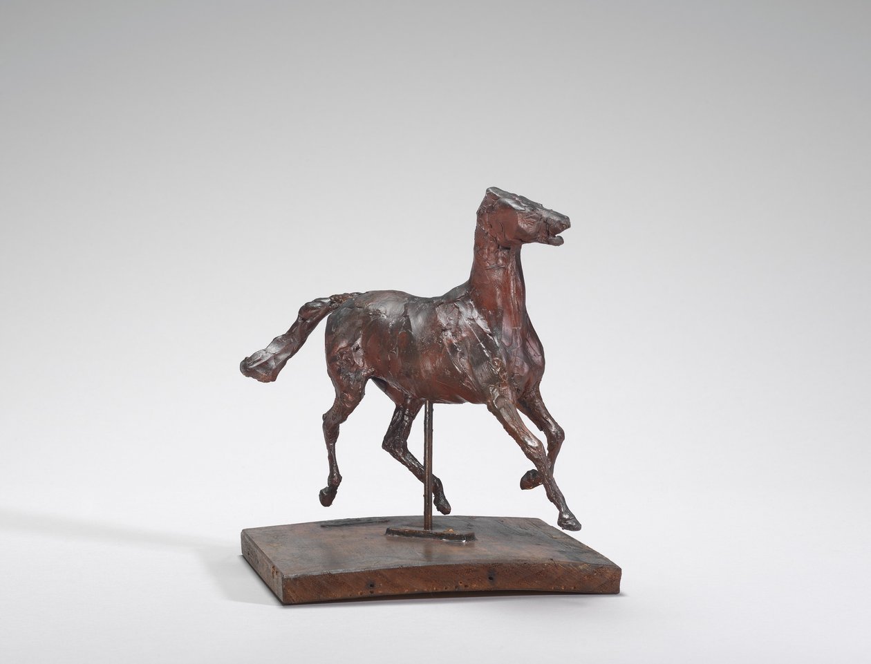 Hästtrav, fötterna rör inte marken, 1870-talet. av Edgar Degas