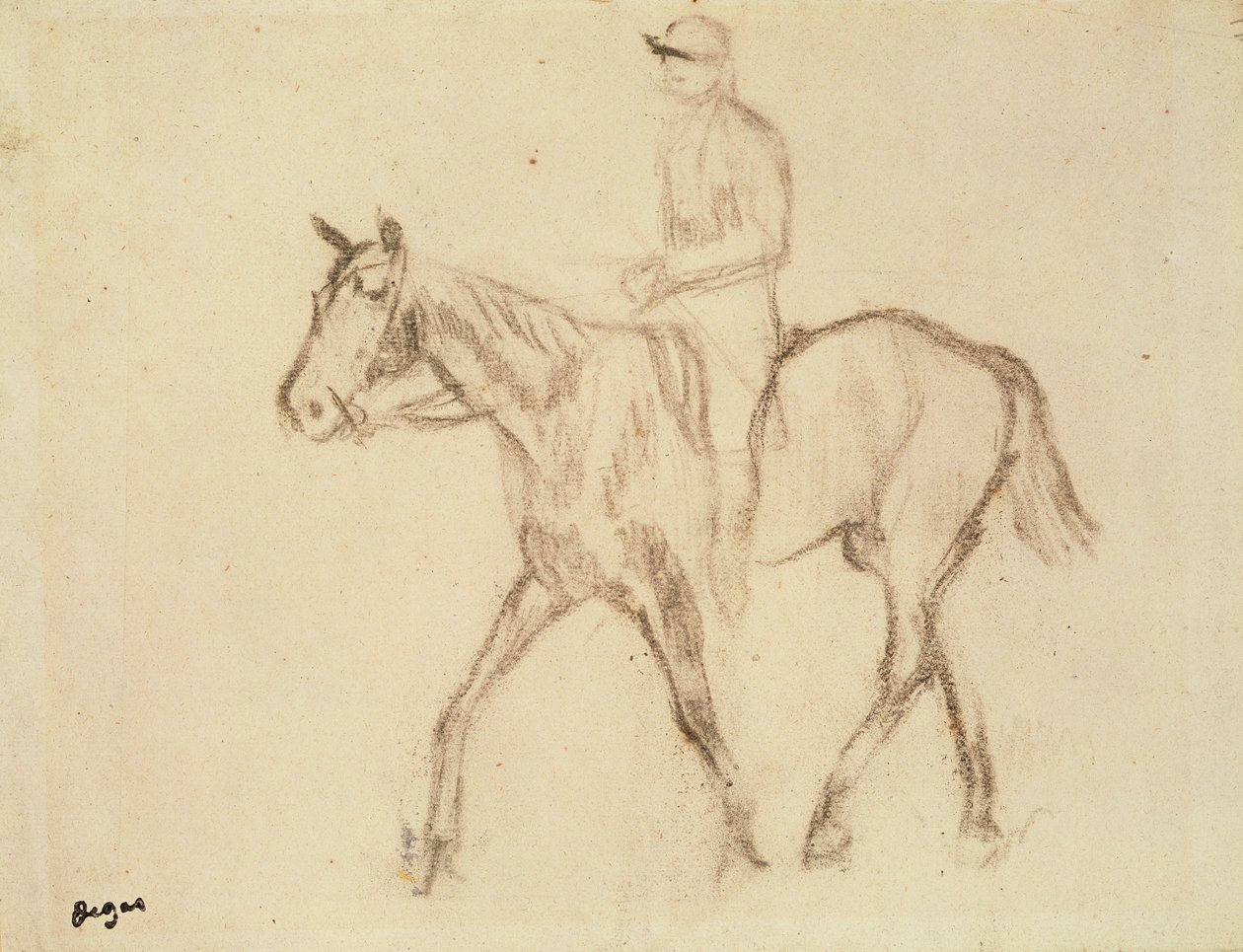 Häst och jockey av Edgar Degas