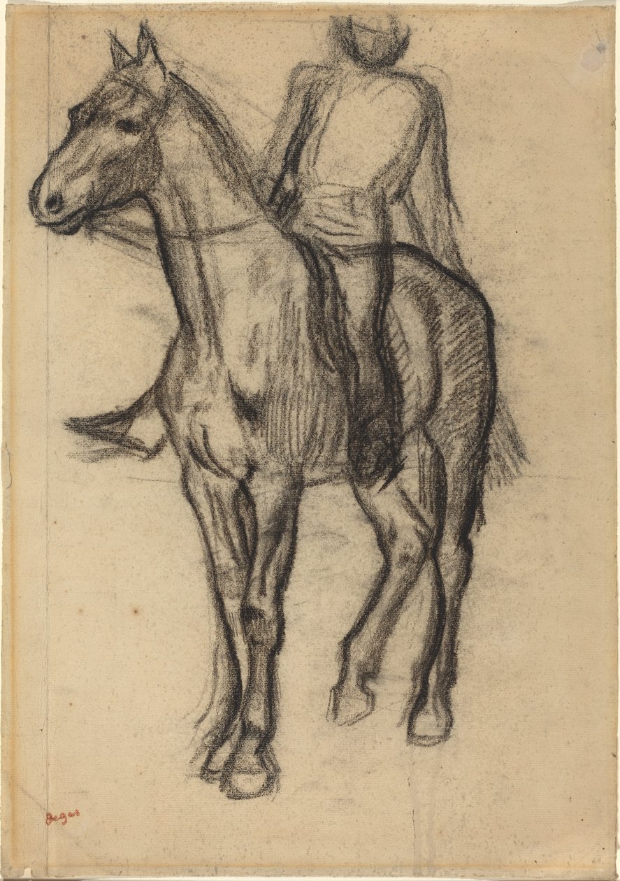 Häst och ryttare av Edgar Degas