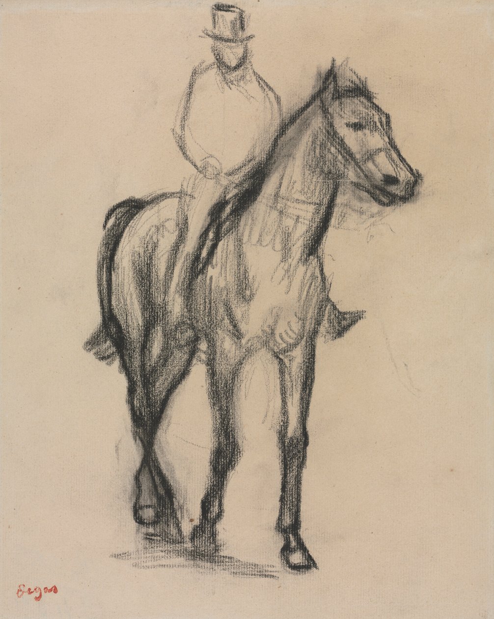 Häst och ryttare av Edgar Degas