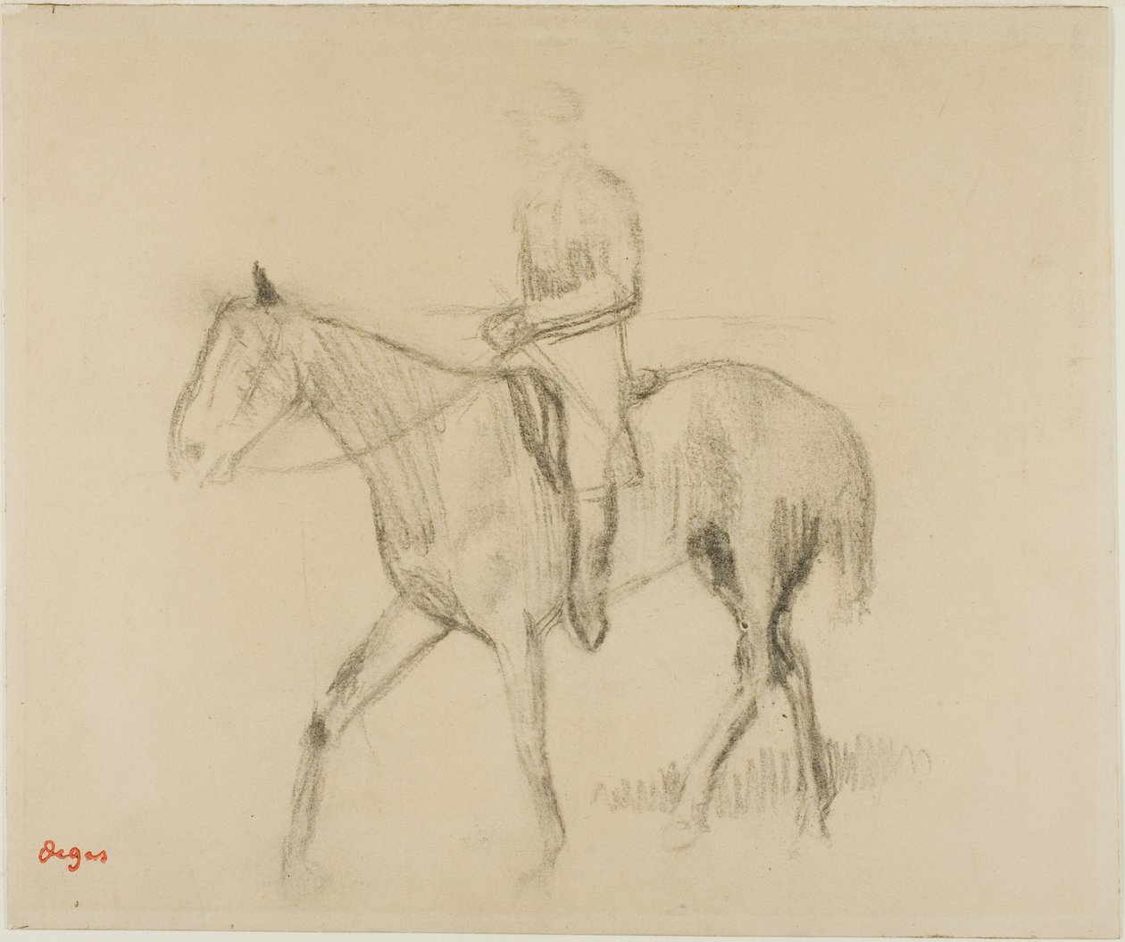 Häst och ryttare av Edgar Degas