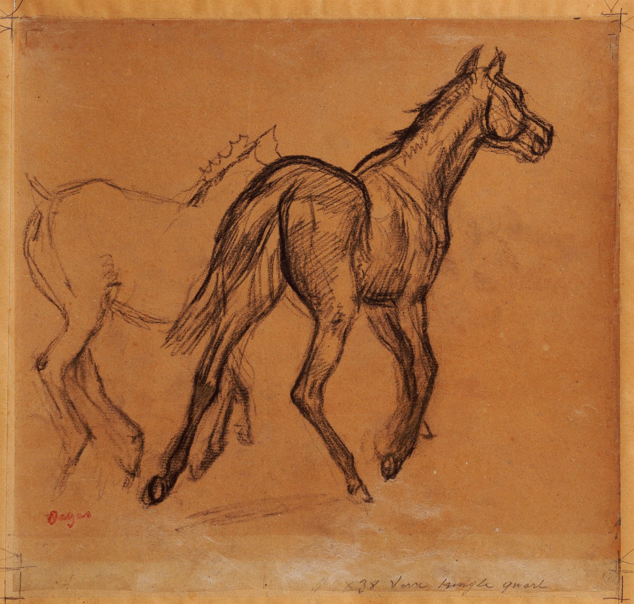 Hästar, ca 1882 av Edgar Degas