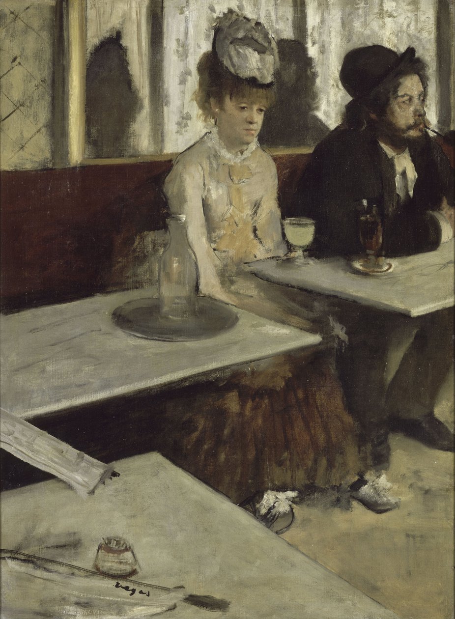 I ett café Absinthe, 1873 av Edgar Degas