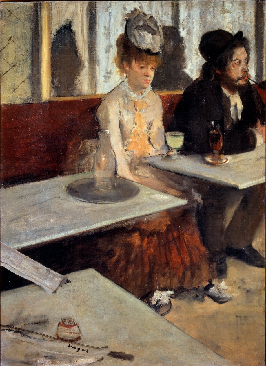På ett kafé eller Absinthe av Edgar Degas