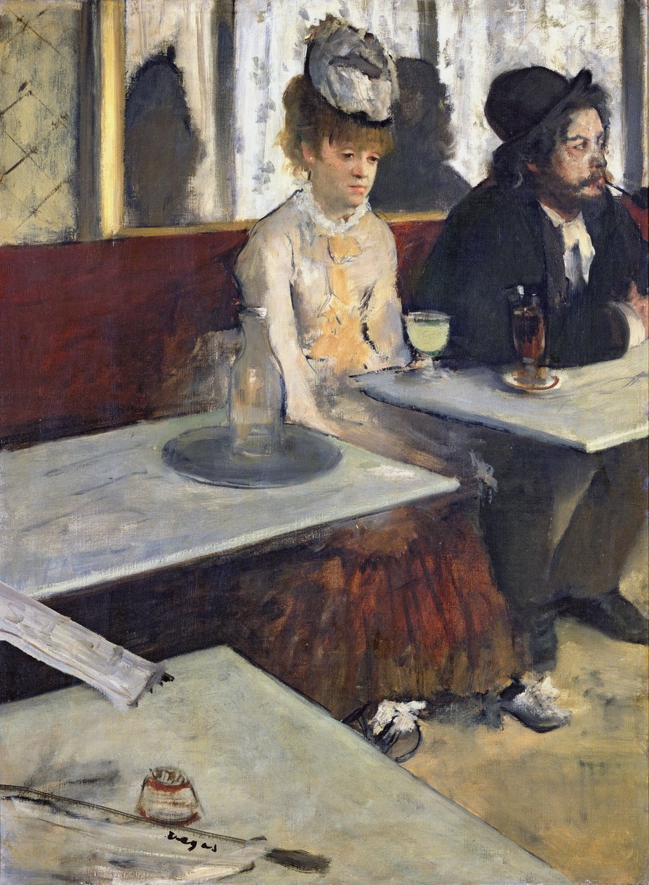 In a Cafe, or The Absinthe, ca 1875-76 (olja på duk) av Edgar Degas