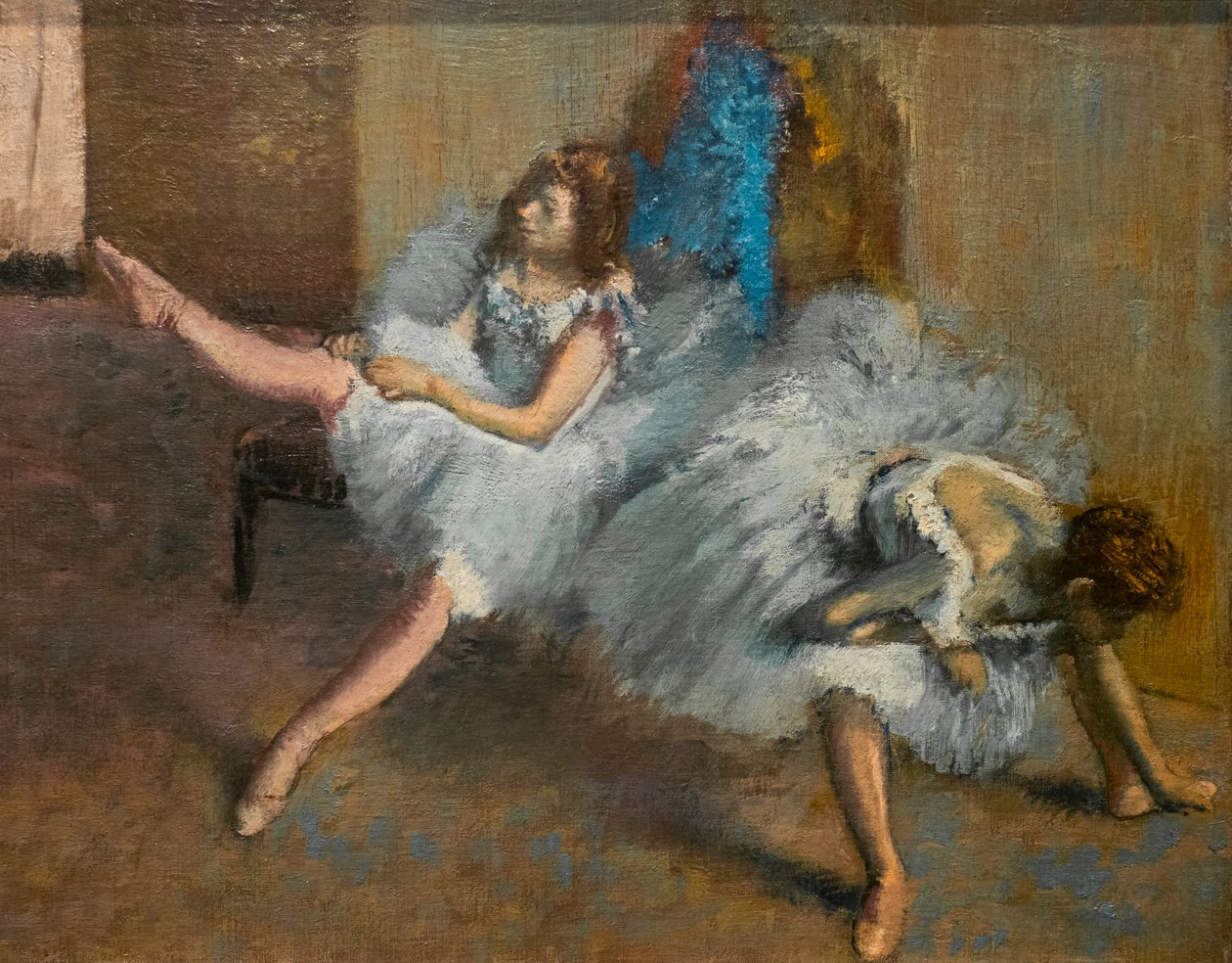 I ett repetitionsrum (detalj). 1890-1892. Olja på duk. av Edgar Degas