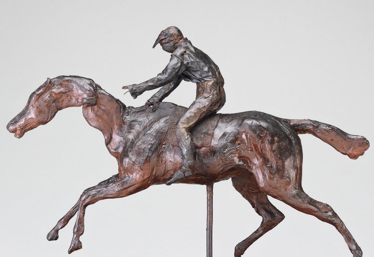 Jockey med mössa, möjligen 1890-tal. av Edgar Degas