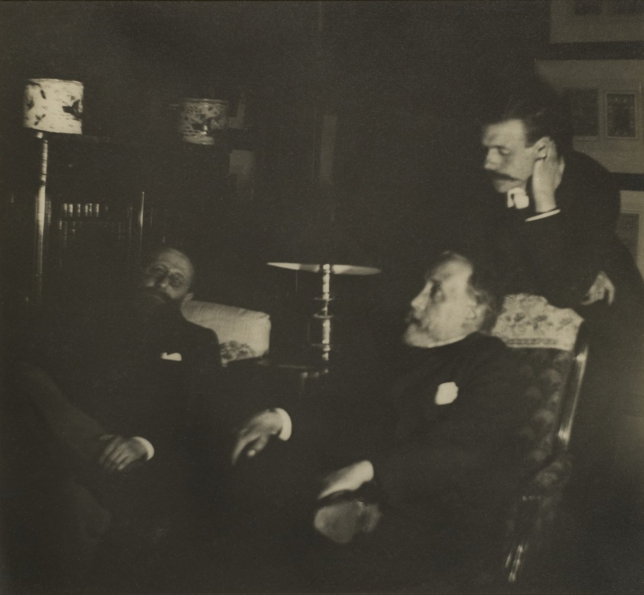 Jules Taschereau, Edgar Degas och Jacques-Emile Blanche, december 1895 av Edgar Degas