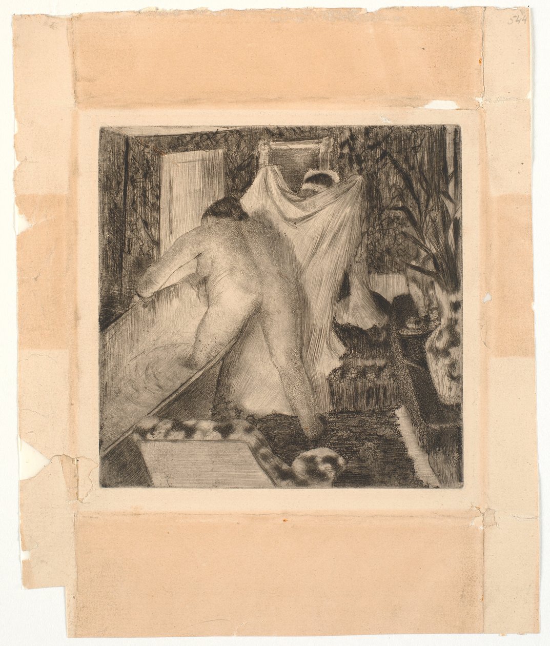 Lämnar badet av Edgar Degas