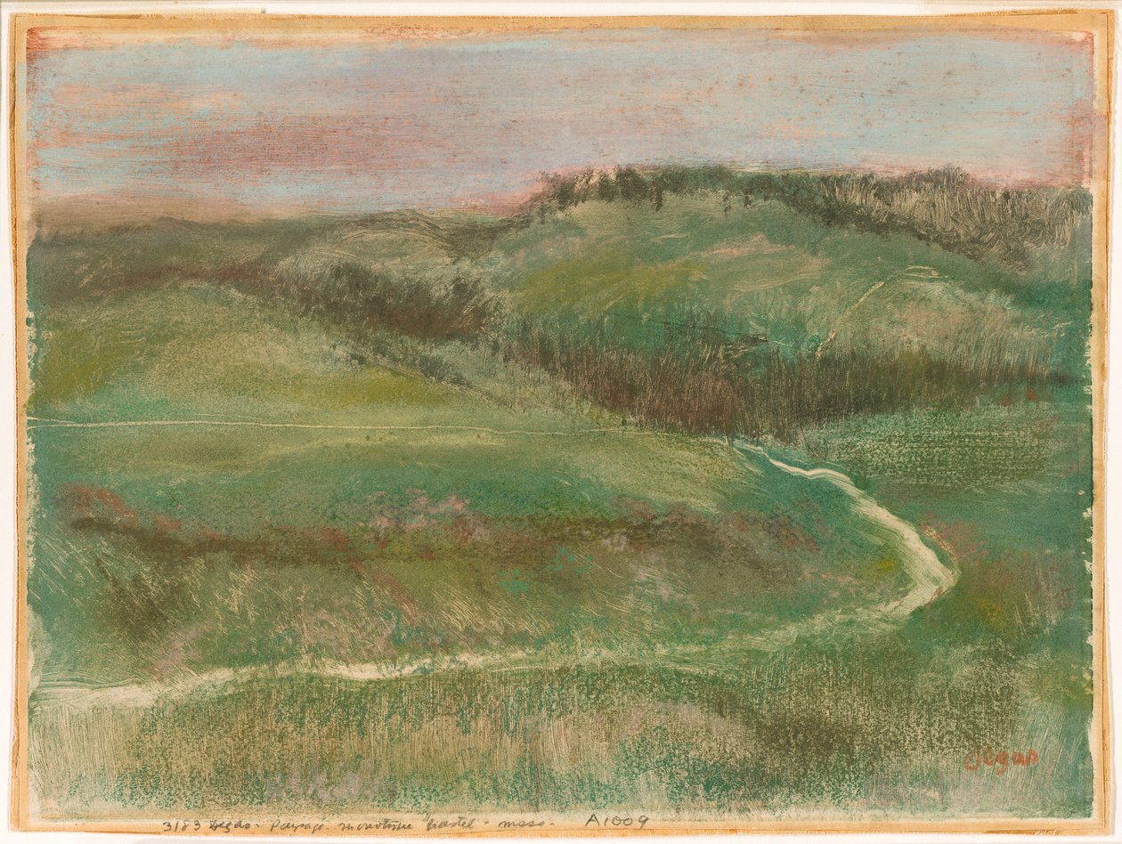 Landskap av Edgar Degas
