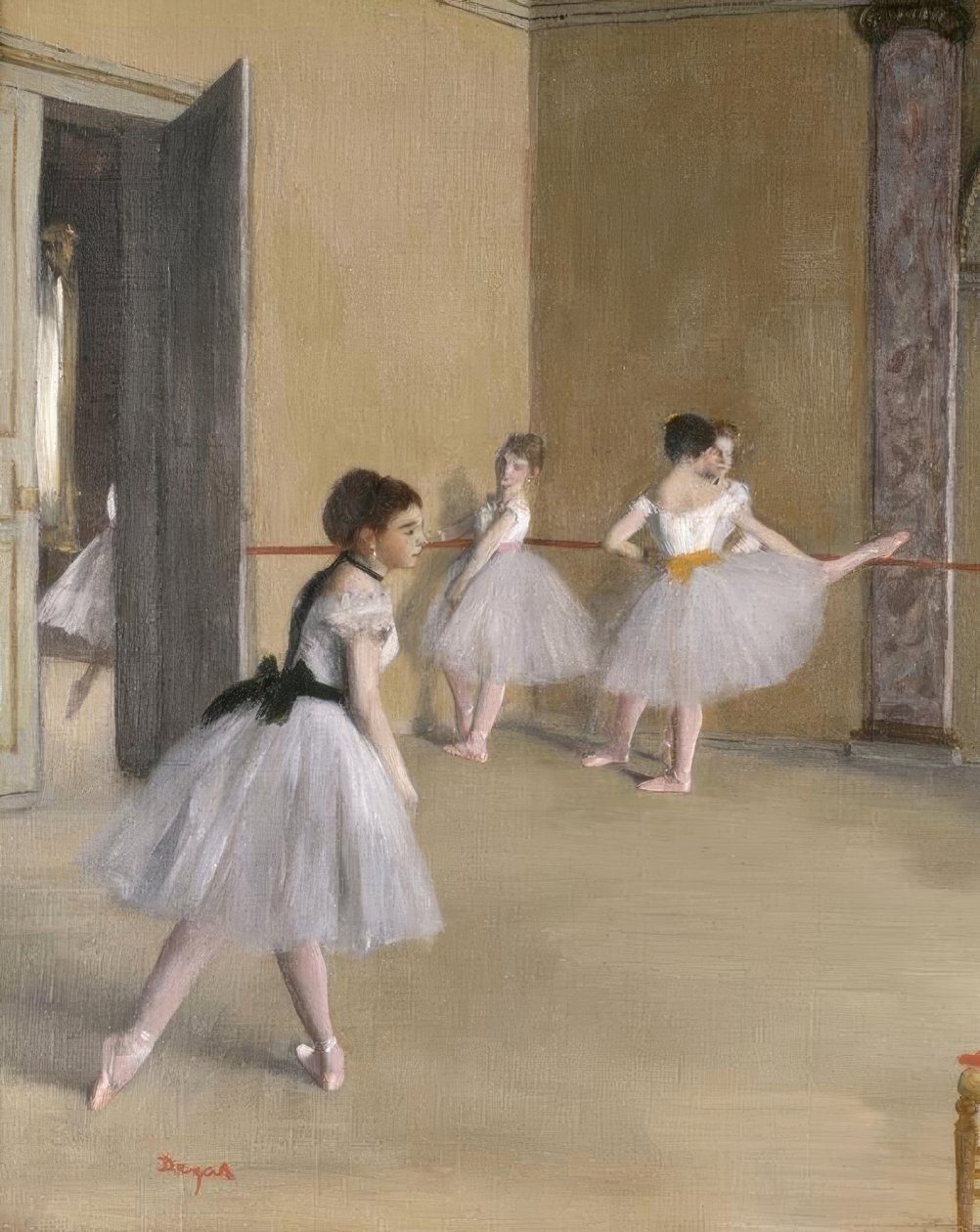 Danshallen på Opéran på rue Le Peletier av Edgar Degas