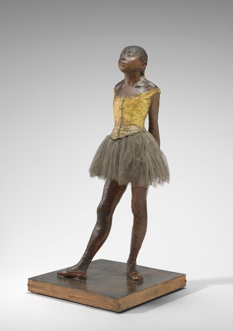 Little Dancer Aged Fjorteen, c.1878-81 (målad gips, tyg, metallarmatur, på gipsbas) av Edgar Degas