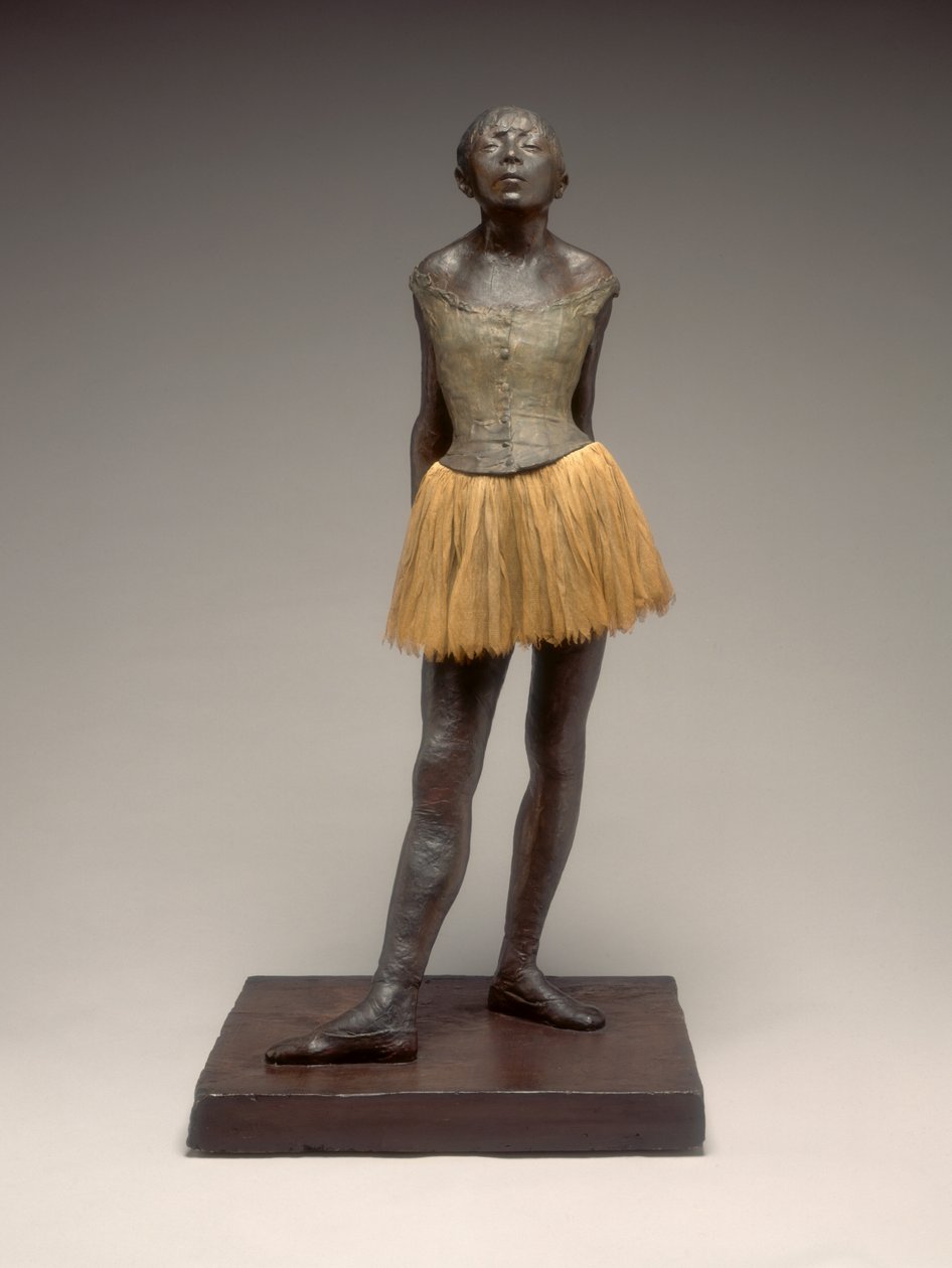 Little Dancer Aged Fourteen, gips avgjuten möjligen 19201921, efter originalvax modellerad 1878-1881. av Edgar Degas