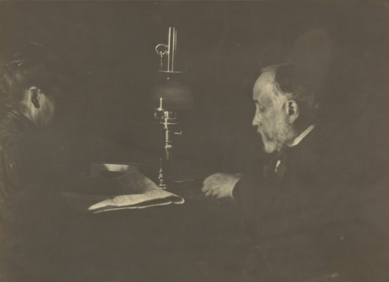 Louise Halévy läser för Degas av Edgar Degas