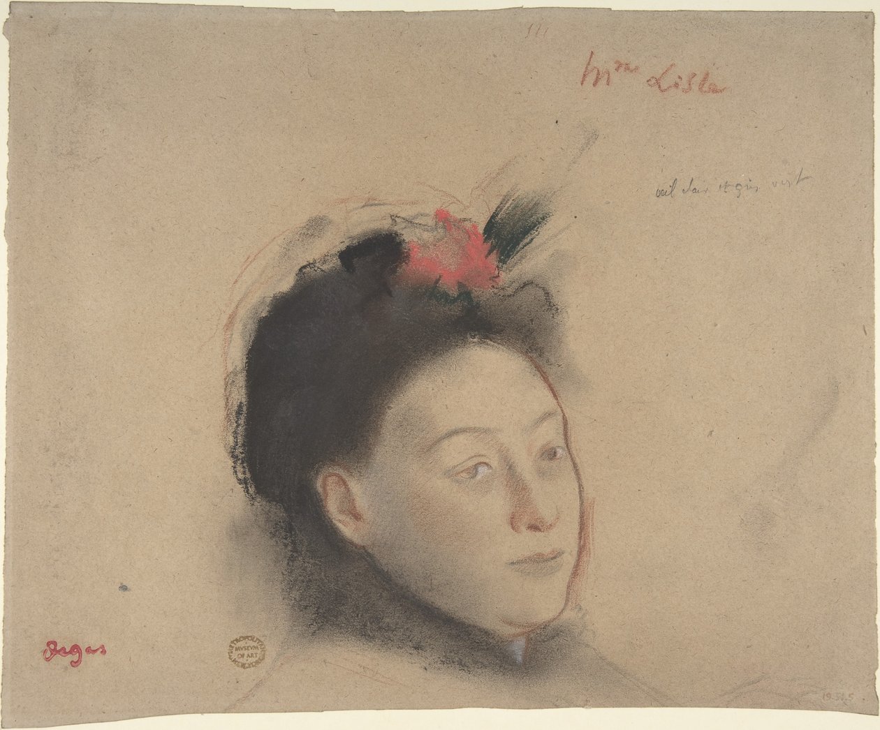 Fru Lisle av Edgar Degas