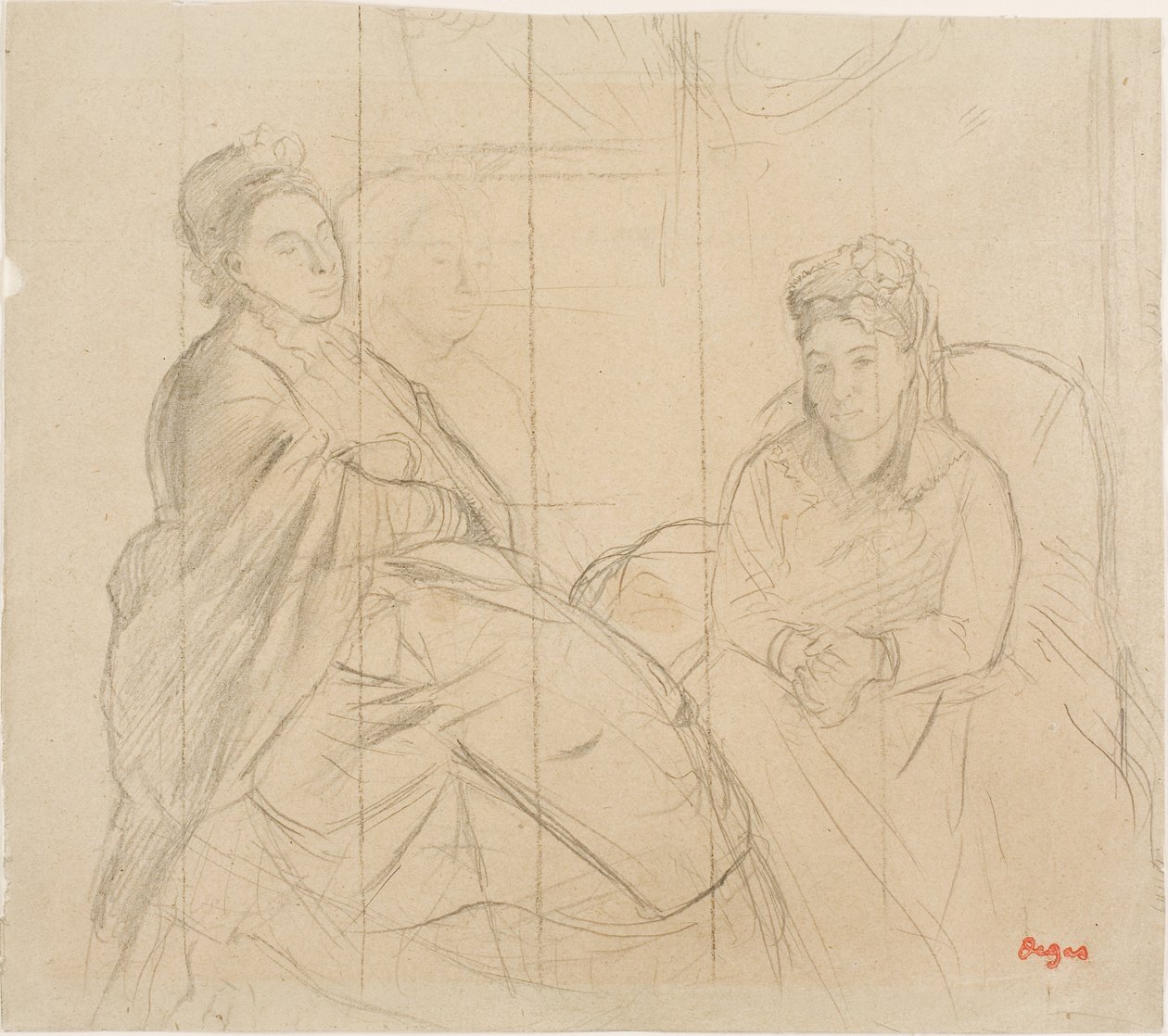 Madame Lisle och Madame Loubens av Edgar Degas