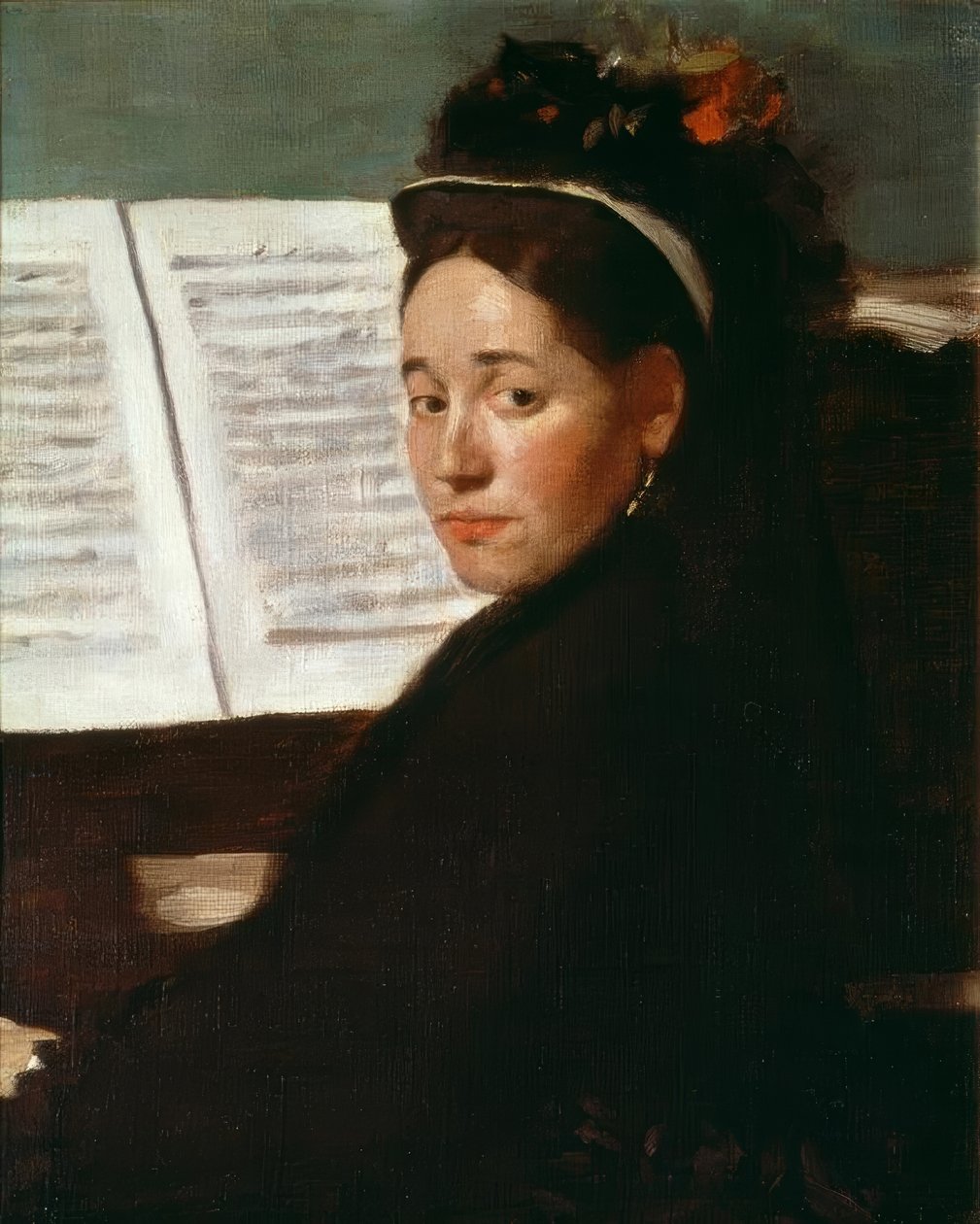 Miss Dihau vid pianot av Edgar Degas