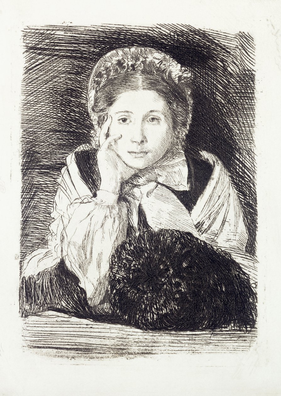 Marguerite, ca 1860-62 av Edgar Degas