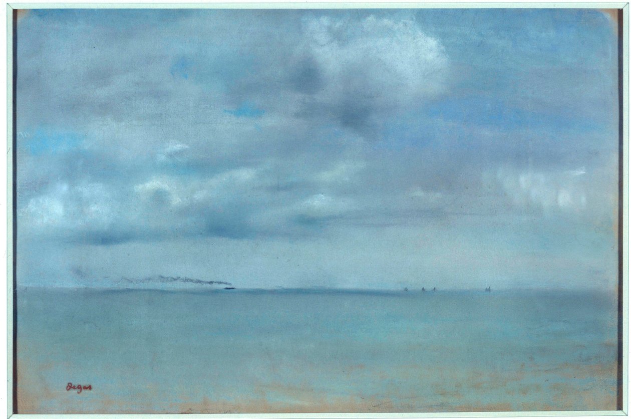 Marin pastellmålning på sämskskinn av Edgar Degas (1834-1917) 1869 Sön. 0,31x0,46 m Paris, musee d